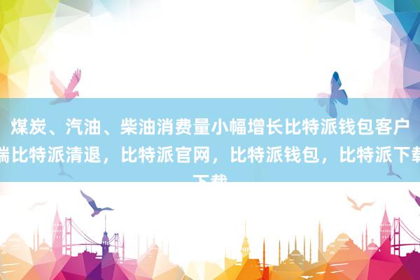 煤炭、汽油、柴油消费量小幅增长比特派钱包客户端比特派清退，比特派官网，比特派钱包，比特派下载