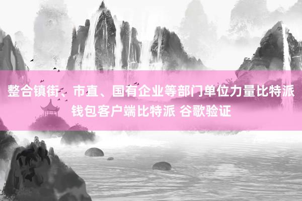 整合镇街、市直、国有企业等部门单位力量比特派钱包客户端比特派 谷歌验证