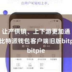 让产供销、上下游更加通畅比特派钱包客户端旧版bitpie